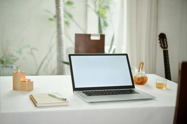 istock Laptop For Freelance Work At Home 2166151466
