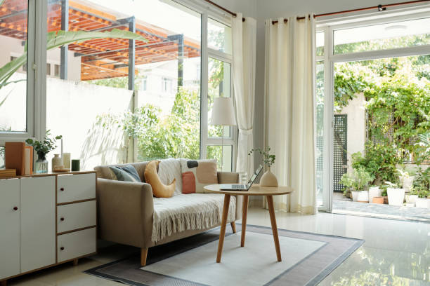 istock Comfortable Sofa In Living Room 2166151615