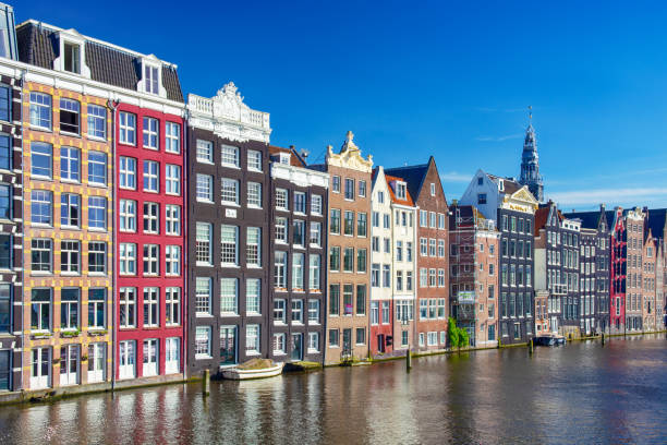 istock Colorful houses in Amsterdam 2166152598
