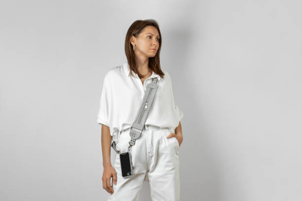 Leather Crossbody Phone Strap with Extra Storage