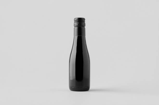 istock Small red wine bottle mockup. Burgundy, alsace, rhone shape. 2166155461