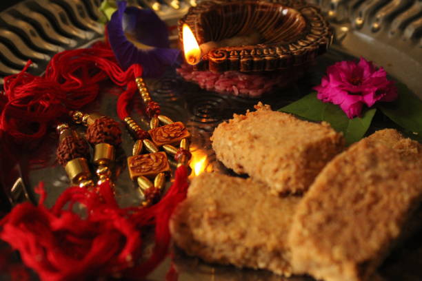 istock Rakhsa bandhan decoration. Indian festivals and tradition. 2166167983