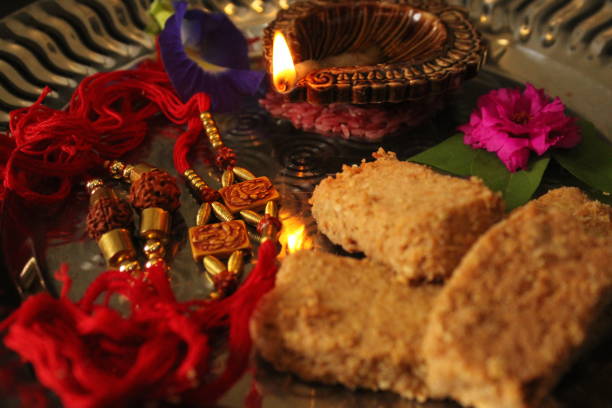 istock Rakhsa bandhan decoration. Indian festivals and tradition. 2166167997