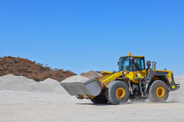 istock Front-end loader moving ore at a mine in Outback Western Australia 2166170235