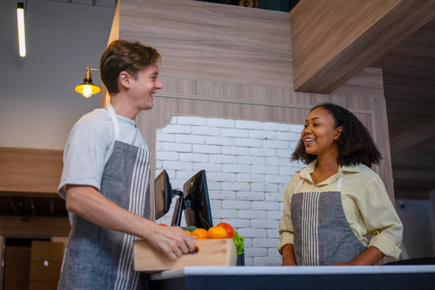 istock Entrepreneurs are working at minimart. 2166172873