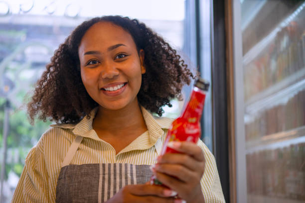 istock Entrepreneur is working at minimart. 2166172893