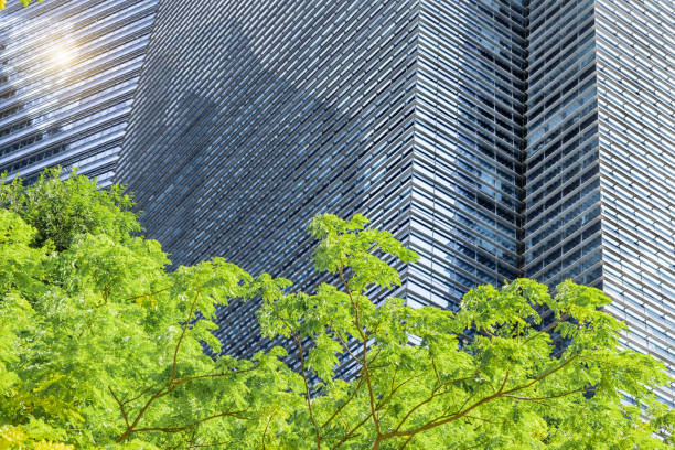 istock Sustainble green building. Eco-friendly building 2166182592