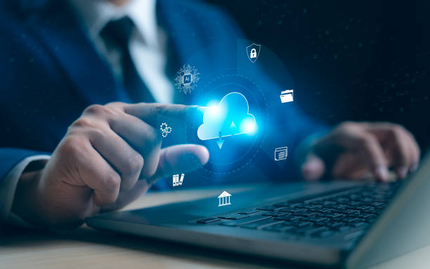 istock Cloud technology digital transformation change management, internet of things. New technology big data and business process strategy, automate operation, smart industry, customer service management 2166184553