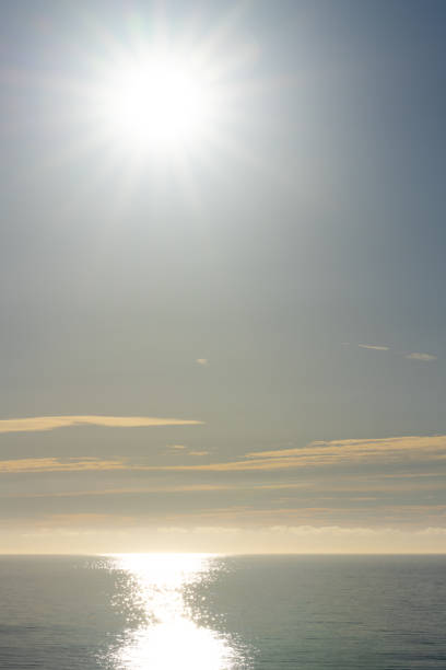 Sunriset above the North Sea. With copy space. Shot with a 35-mm full-frame 61MP Sony A7R IV.
