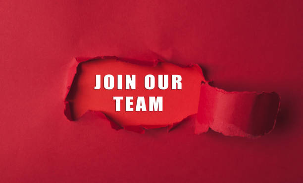 istock A red background with a white text that says Join our team 2166197934
