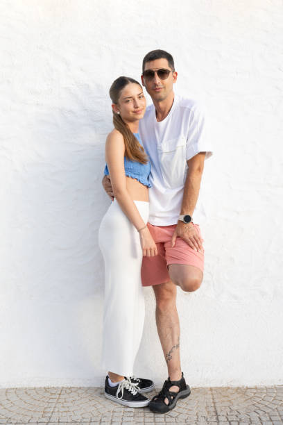 Young couple spending time together on the beach.