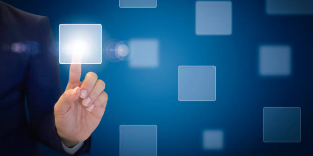 istock Finger Touching business concept 2166202195