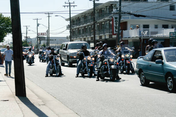September 1, 2012 - Digby, Nova Scotia, Canada - Motorcycle enthusiasts gather for the annual Wharf Rat Rally.