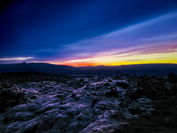 Iceland's lava plains are vast, otherworldly landscapes formed by ancient volcanic eruptions that have shaped the country’s terrain over millennia. These expansive fields of solidified lava are a quintessential feature of Iceland’s unique geology, offering a stark and mesmerizing view of nature’s raw power.
