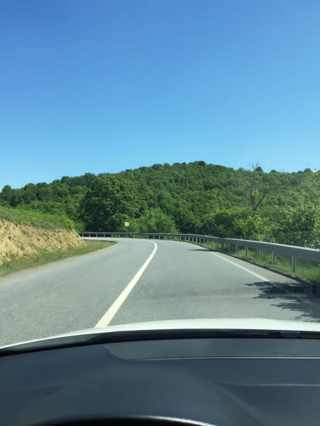 istock Driving on winding road 2166207857