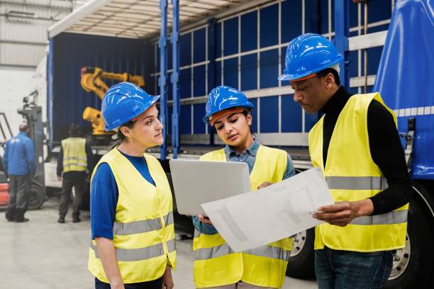 istock Business industry, Team working at robot construction factory for innovation technology project. Artificial intelligence AI concept 2166212620