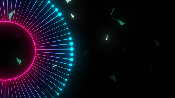 istock Animated Pink plexus Abstract digital connection moving dots and lines, Technology background 2166213041