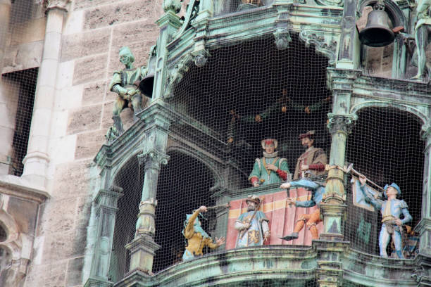 Rathaus-Glockenspiel at Marienplatz Square.Munich.