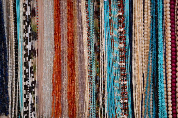 istock Coral red and orange beads 2166224580
