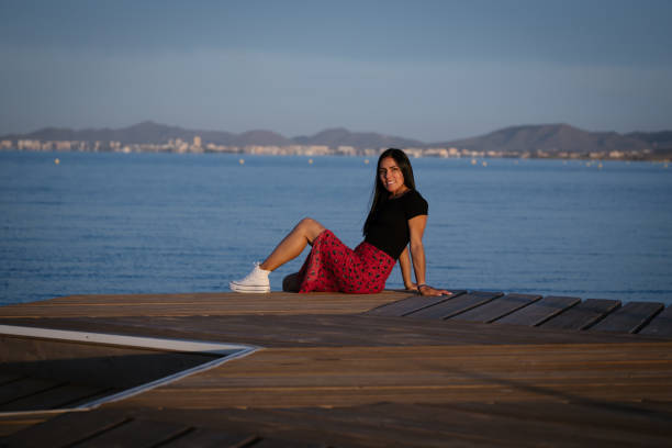 Spanish woman in Cabo de Gata, Almeria, Spain