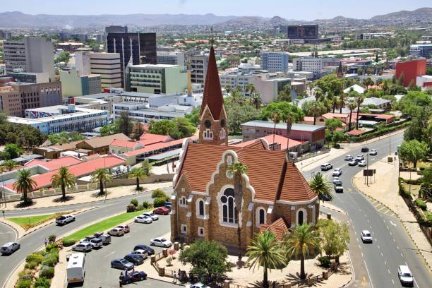 istock Panoramic view over African city 2166229705