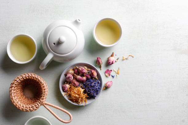 Healthy flower tea