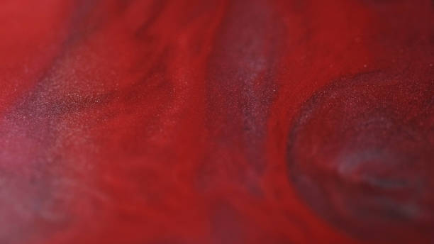 istock Ink liquid sparkling emulsion abstract red color 2166246900
