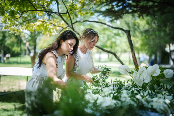 istock The wedding planning team is preparing the floral garlands 2166248610