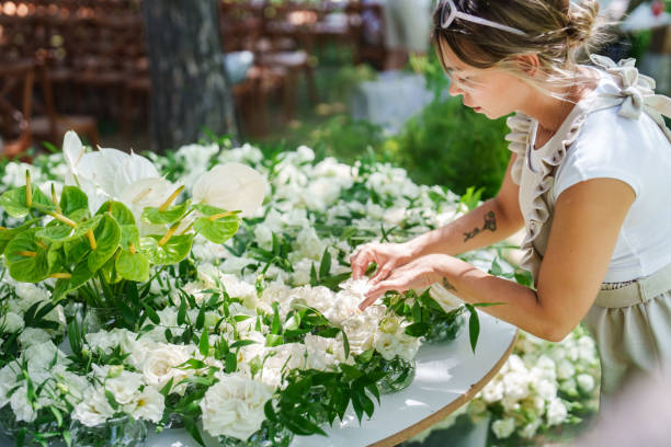 istock The wedding planning team is arranging the flowers. 2166250088