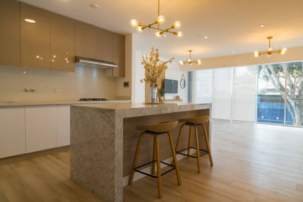 istock apartment with american kitchen with wall and base units 2166253556