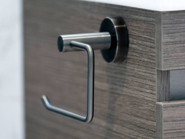 Toilet paper hanger at bathroom