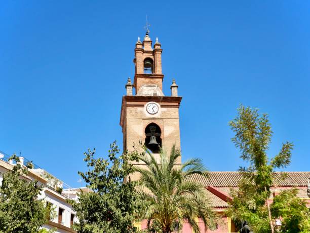 istock Church and palm trees 2166272934
