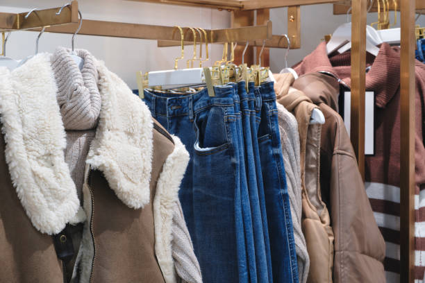 istock multicolor clothing in the store market 2166289921