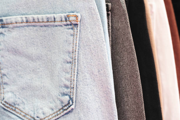 istock White black blue jeans in the market 2166290276