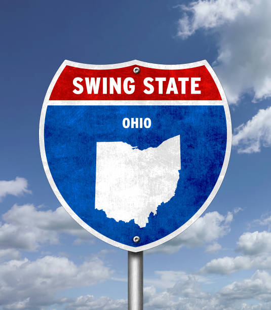 istock Swing State Ohio - Traffic sign message 2166296525