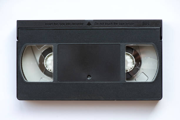 Video cassette isolated Video cassette isolated audio cassette blank vcr film reel stock pictures, royalty-free photos & images