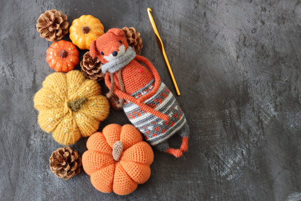 istock Amigurumi Fox toy 2166301940