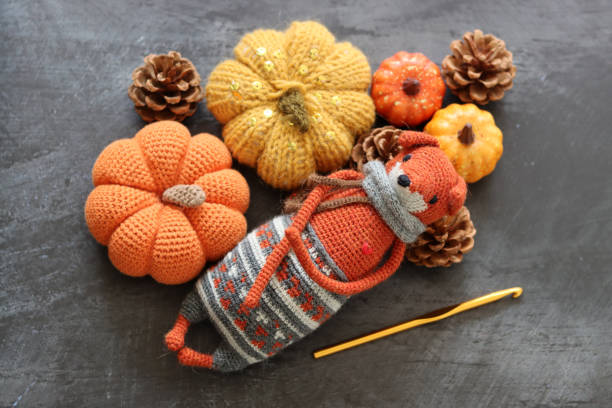 istock Amigurumi Fox toy 2166301951