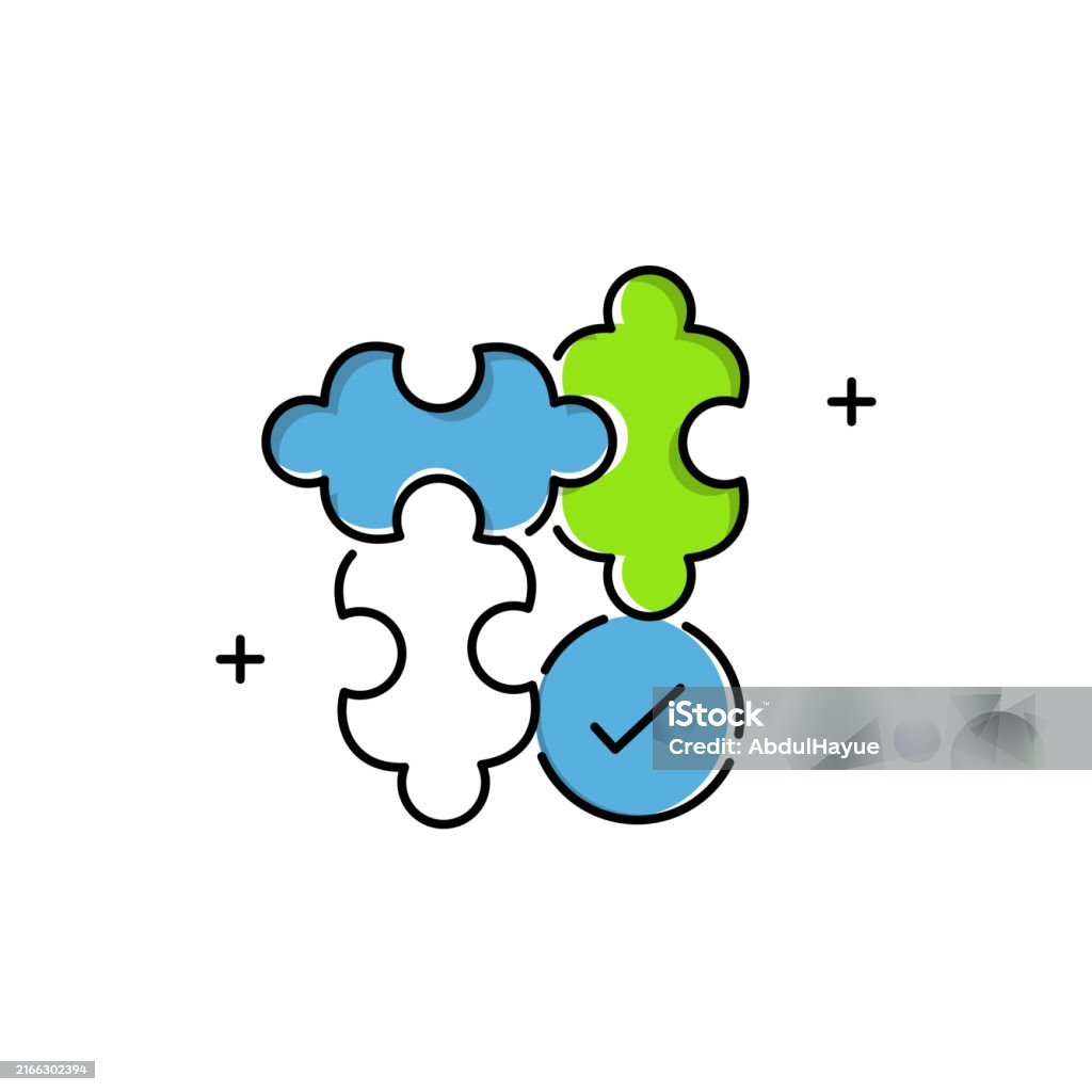 Problem Solving And Innovation Vector Graphic Design With Editable ...