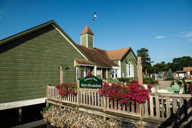 Smithville, NJ, USA - August 3, 2024: A quaint Bread and Breakfast  in Historic Smithville, New Jersey.