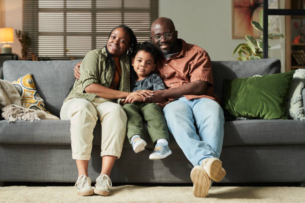 istock Happy couple and their adorable son 2166305075