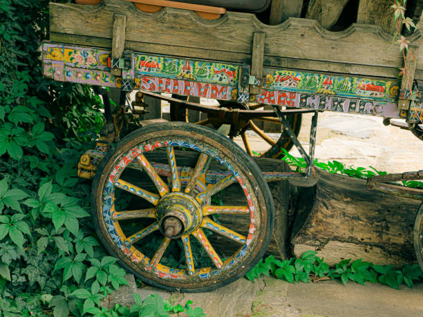 istock old cart wheel 2166305697