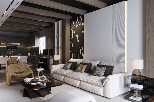istock Modern Interior Design Ideas feature in a modern smart living room 2166309375