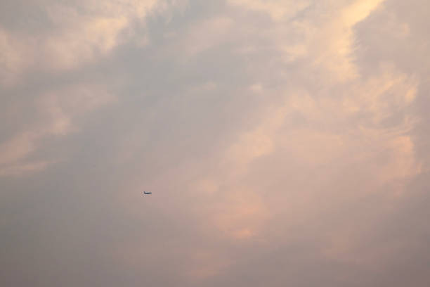 Tranquil landscape in the sky
