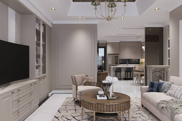 istock Modern interior of a drawing room 2166310563