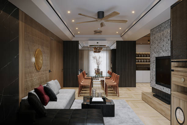 istock Modern-style conceptual interior the living room 2166310570