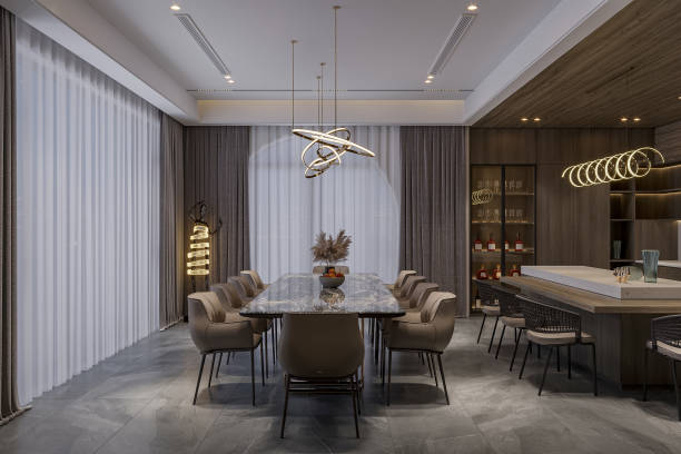 istock A smart dining room for a smart living room interior design, 2166310907