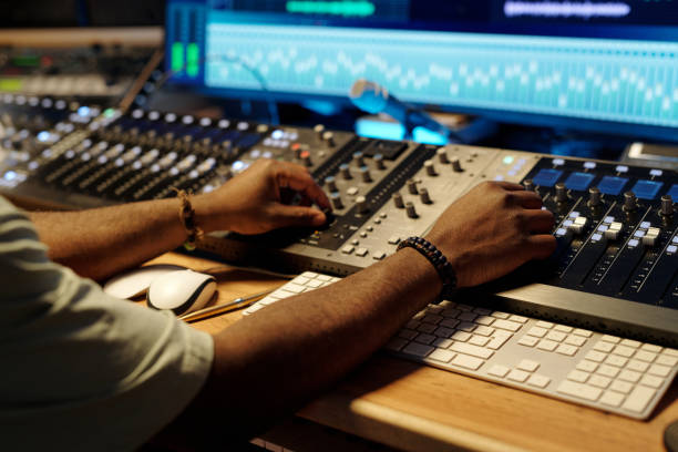 istock Mixing Audio in Professional Recording Studio 2166312063
