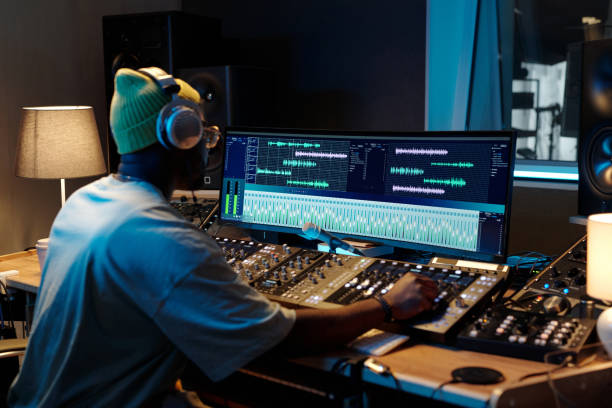 istock Mixing Sound Tracks in Professional Recording Studio 2166312069