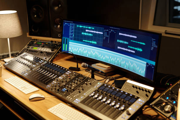 istock Recording Studio With Professional Audio Equipment 2166312070